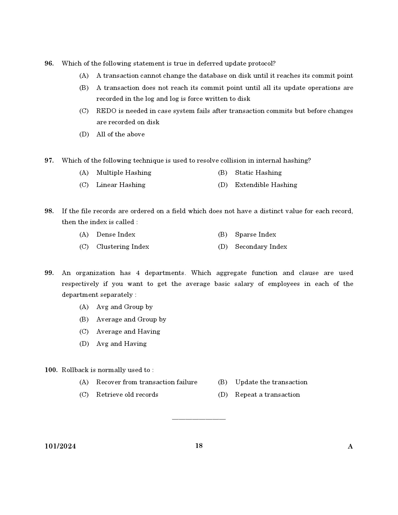 KPSC Computer Operator Exam 2024 Code 101 2024 16