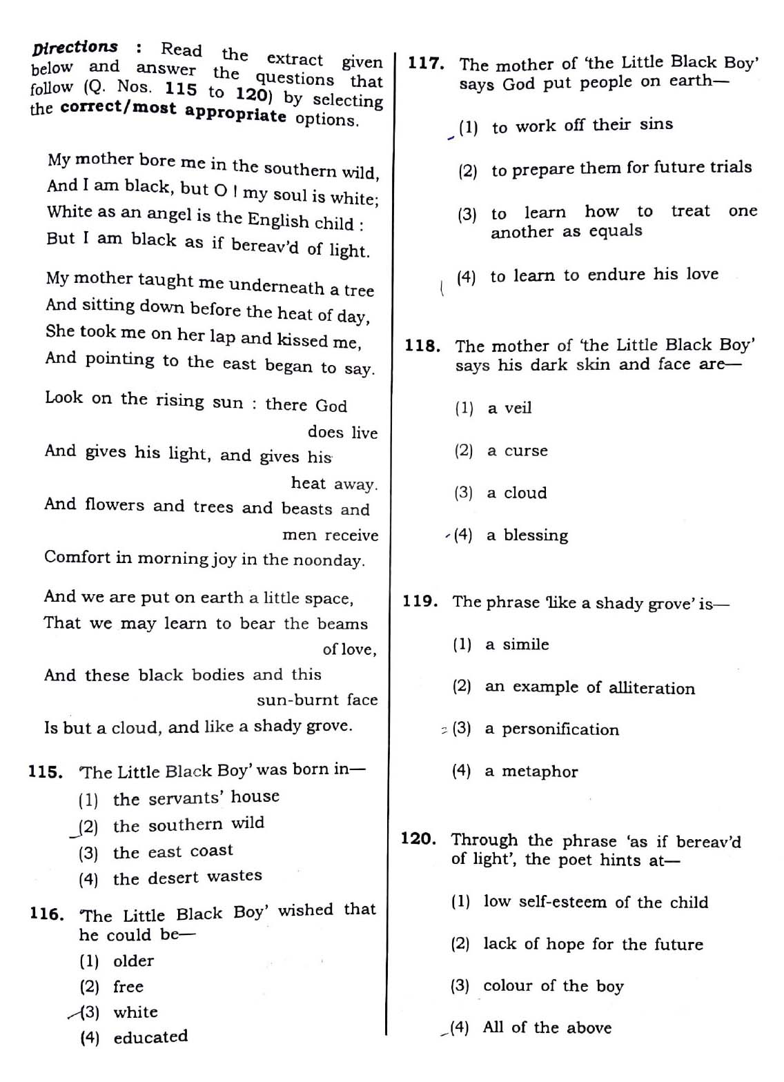 CTET December 2018 Paper 1 Part IV Language 1 English 5