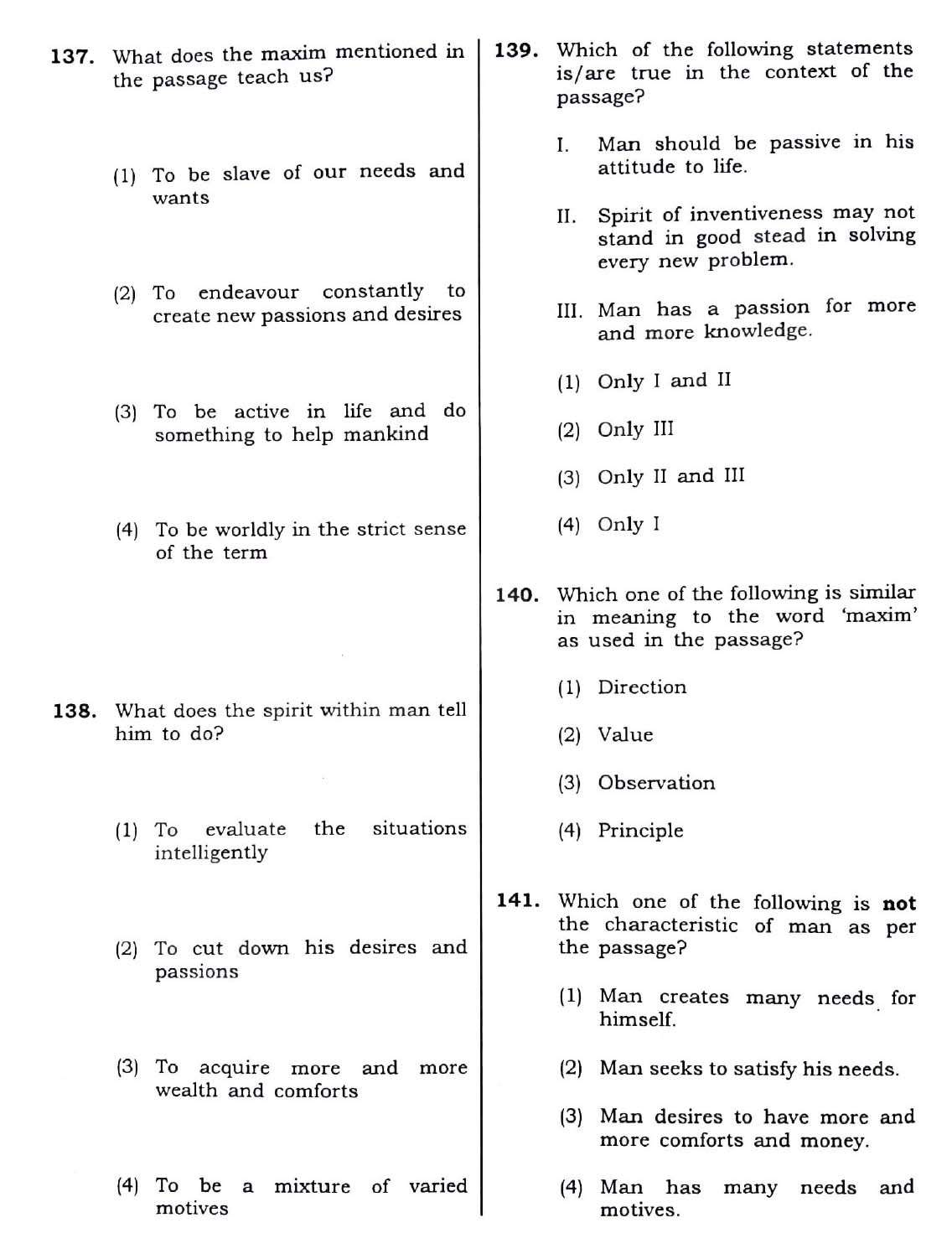 CTET December 2018 Paper 1 Part V Language II English 4