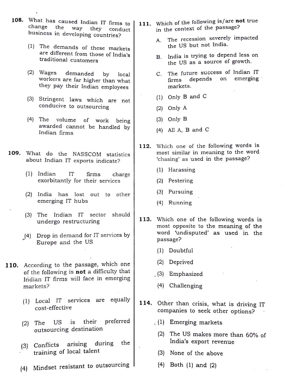 CTET December 2018 Paper 2 Part IV Language 1 English 4