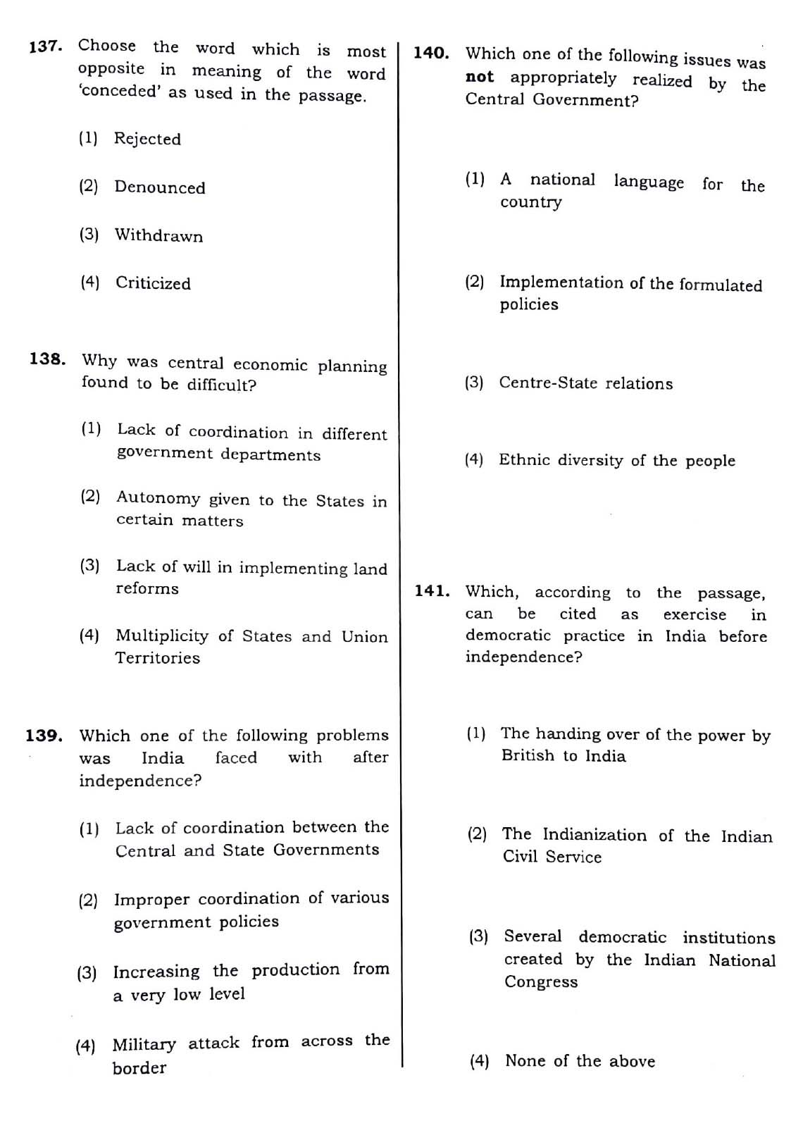 CTET December 2018 Paper 2 Part V Language II English 4