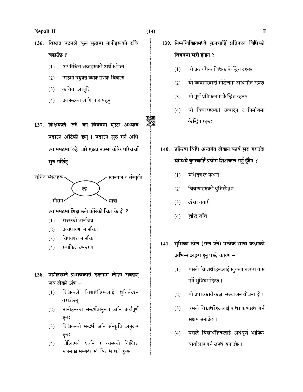 CTET December 2019 Paper 2 Part V Language II Nepali 4