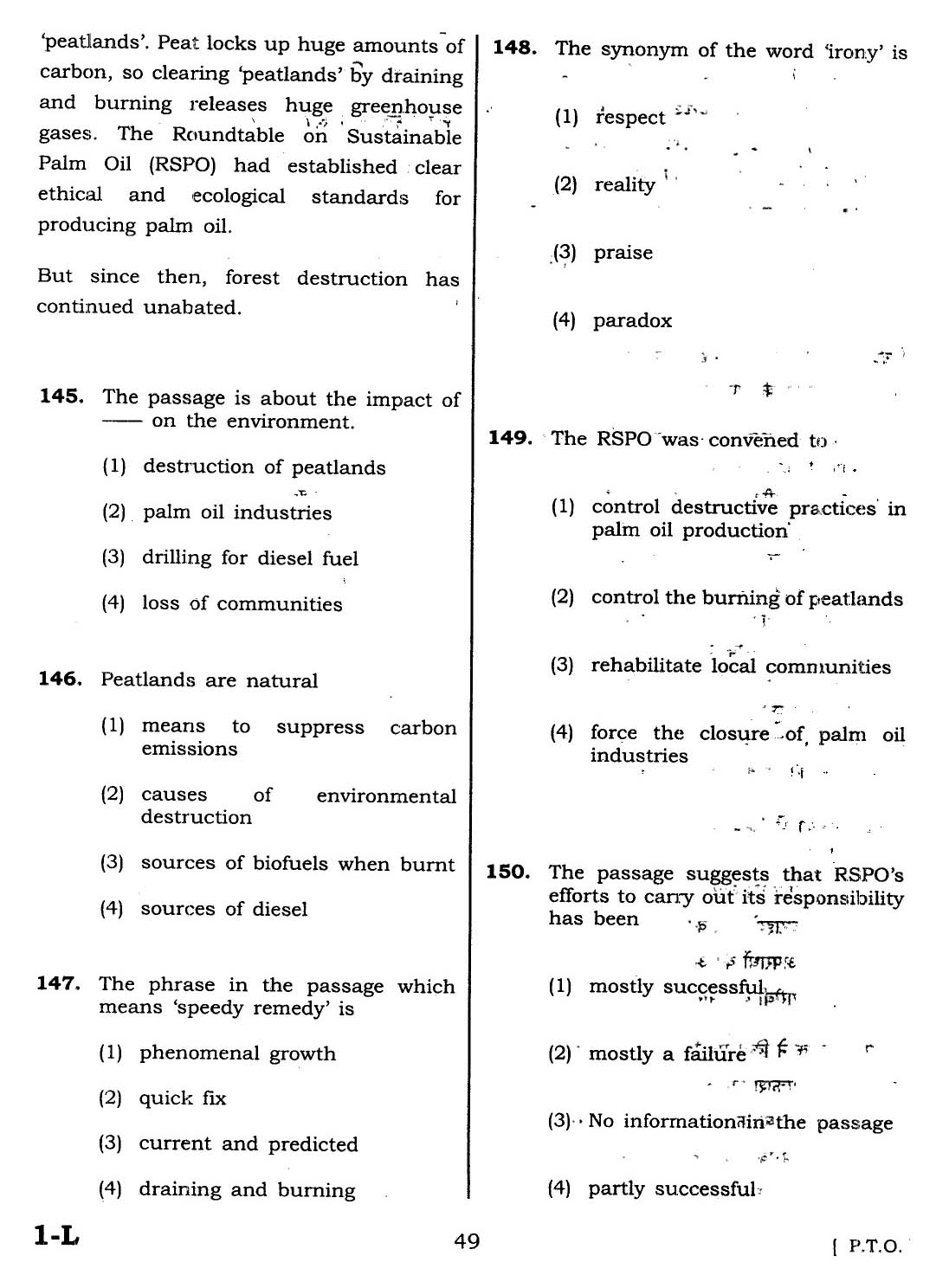 CTET February 2014 Paper 1 Part V Language II English 6