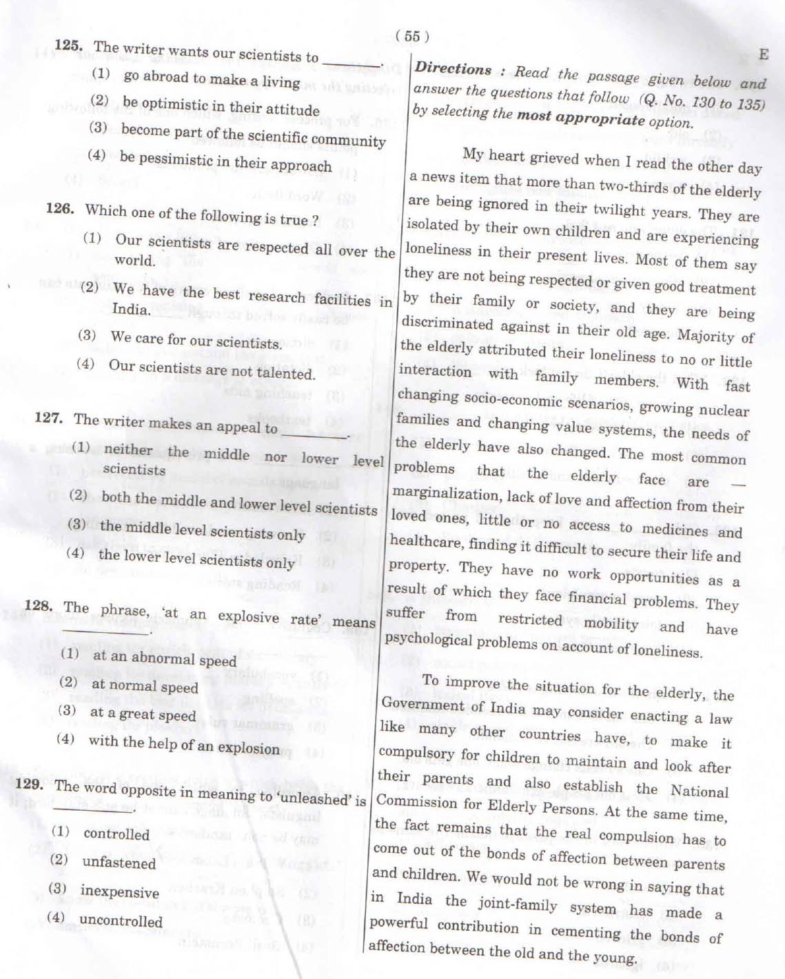 CTET February 2015 Paper 2 Part V Language II English 2