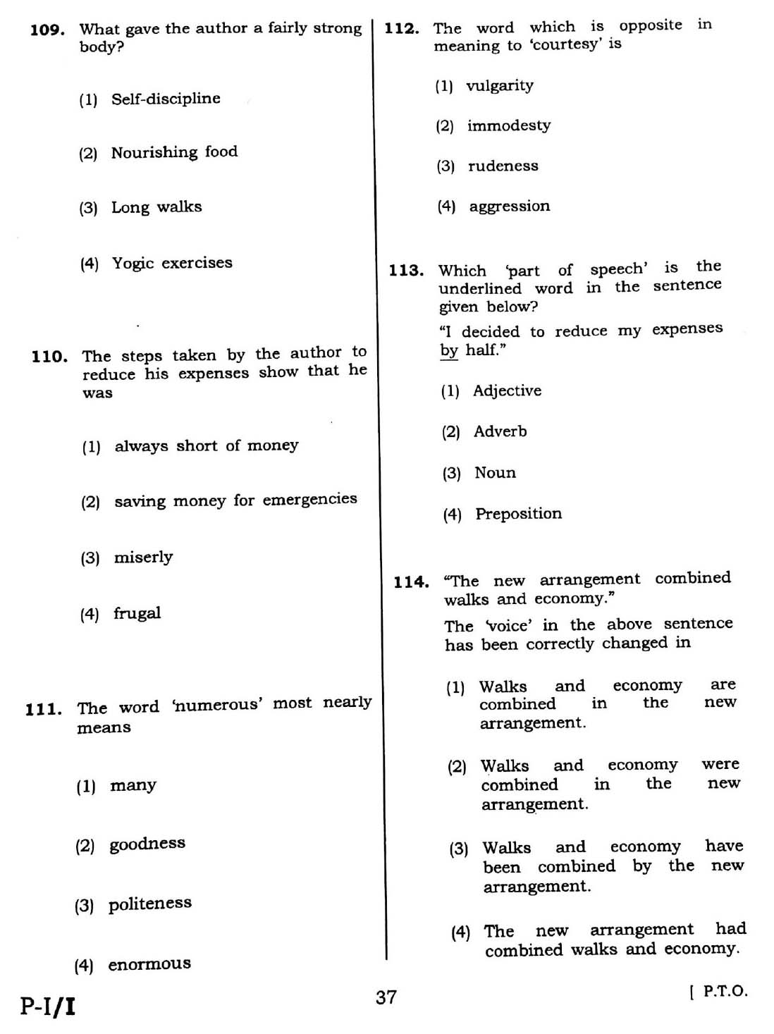 CTET February 2016 Paper 1 Part IV Language 1 English 4