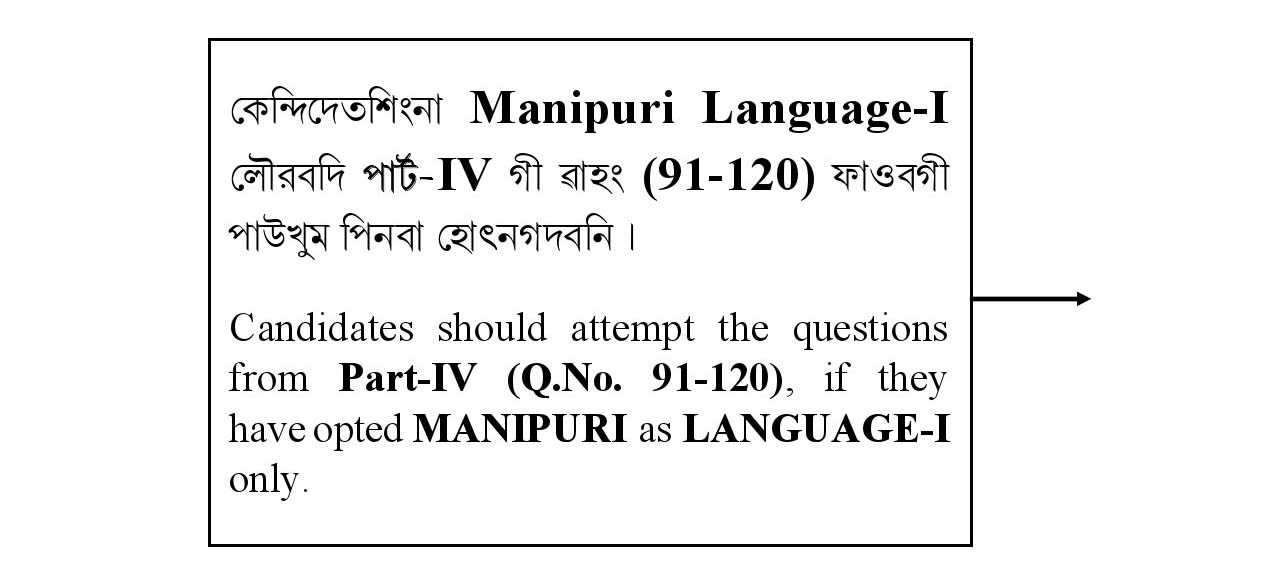 CTET January 2021 Paper 1 Part IV Language I Manipuri 1