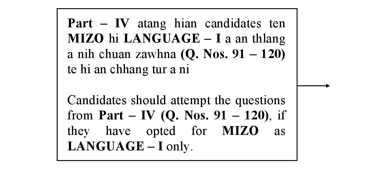 CTET January 2021 Paper 1 Part IV Language I Mizo 1