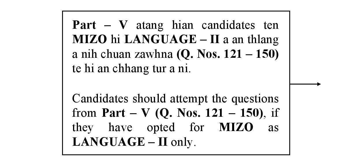 CTET January 2021 Paper 1 Part V Language II Mizo 1