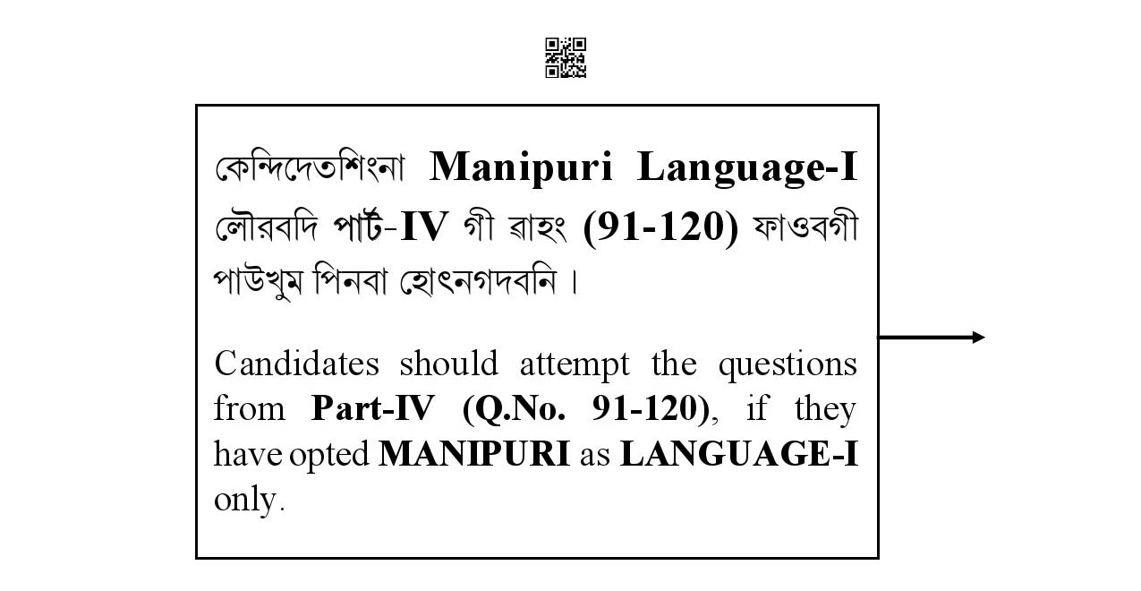 CTET January 2021 Paper 2 Part IV Language I Manipuri 1