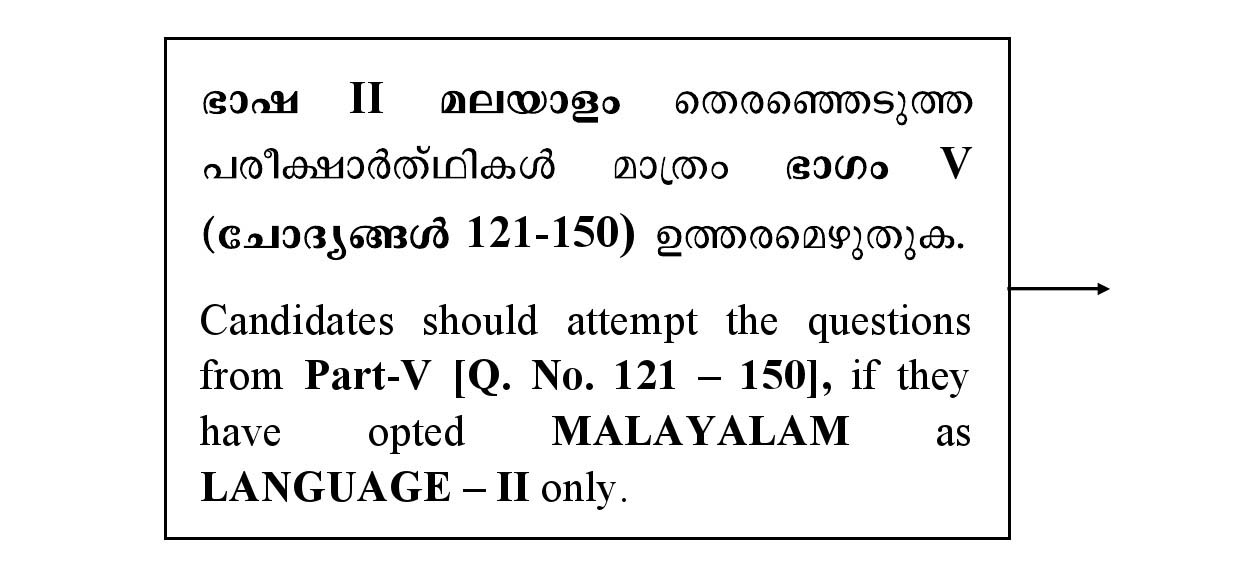 CTET January 2021 Paper 2 Part V Language II Malayalam 1