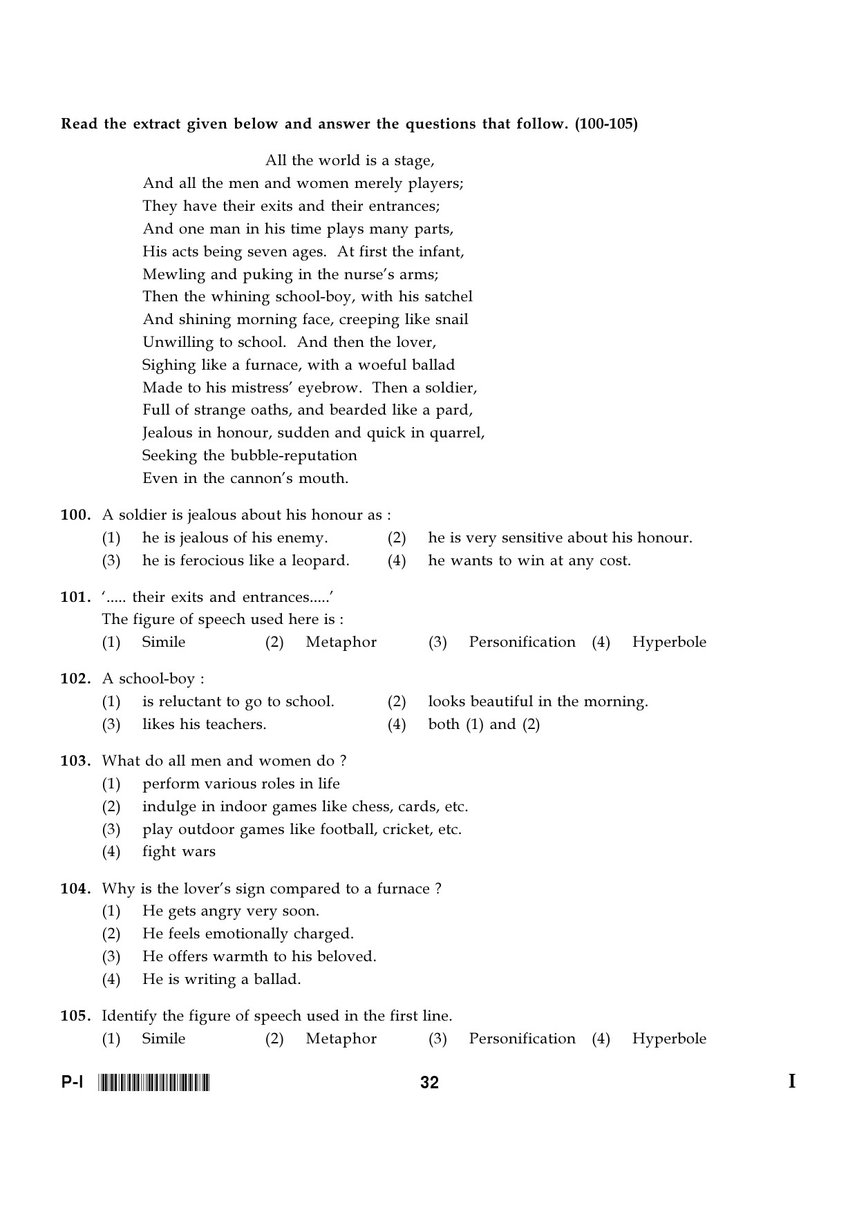 CTET January 2024 Paper I Part IV Language I English 3