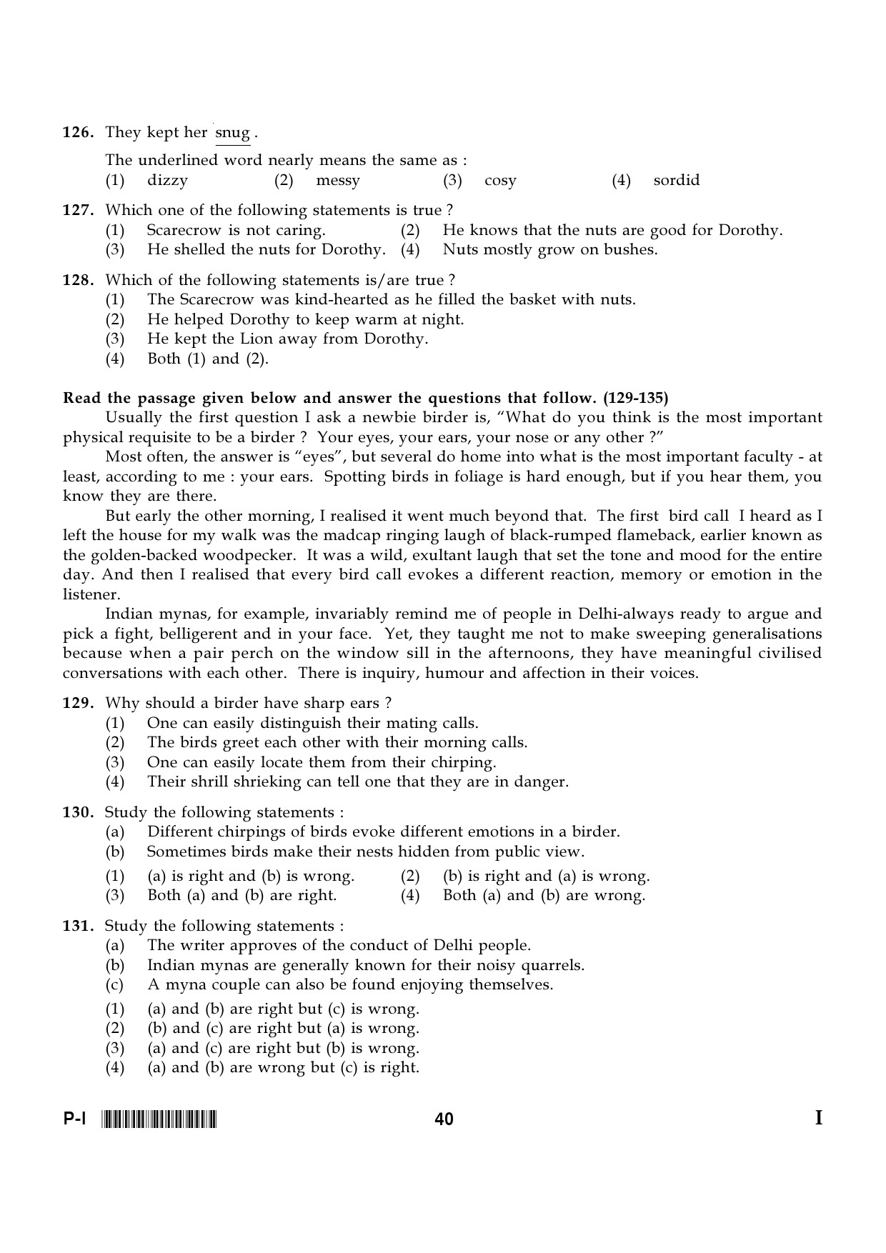 CTET January 2024 Paper I Part V Language II English 2