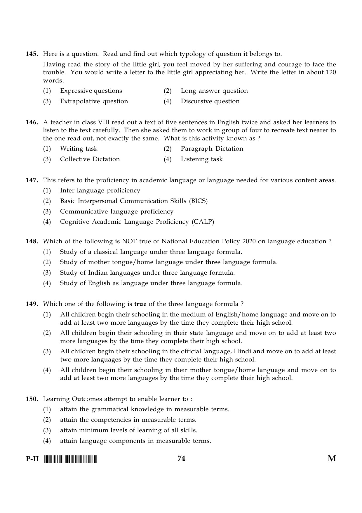 CTET January 2024 Paper II Part V Language II English 5