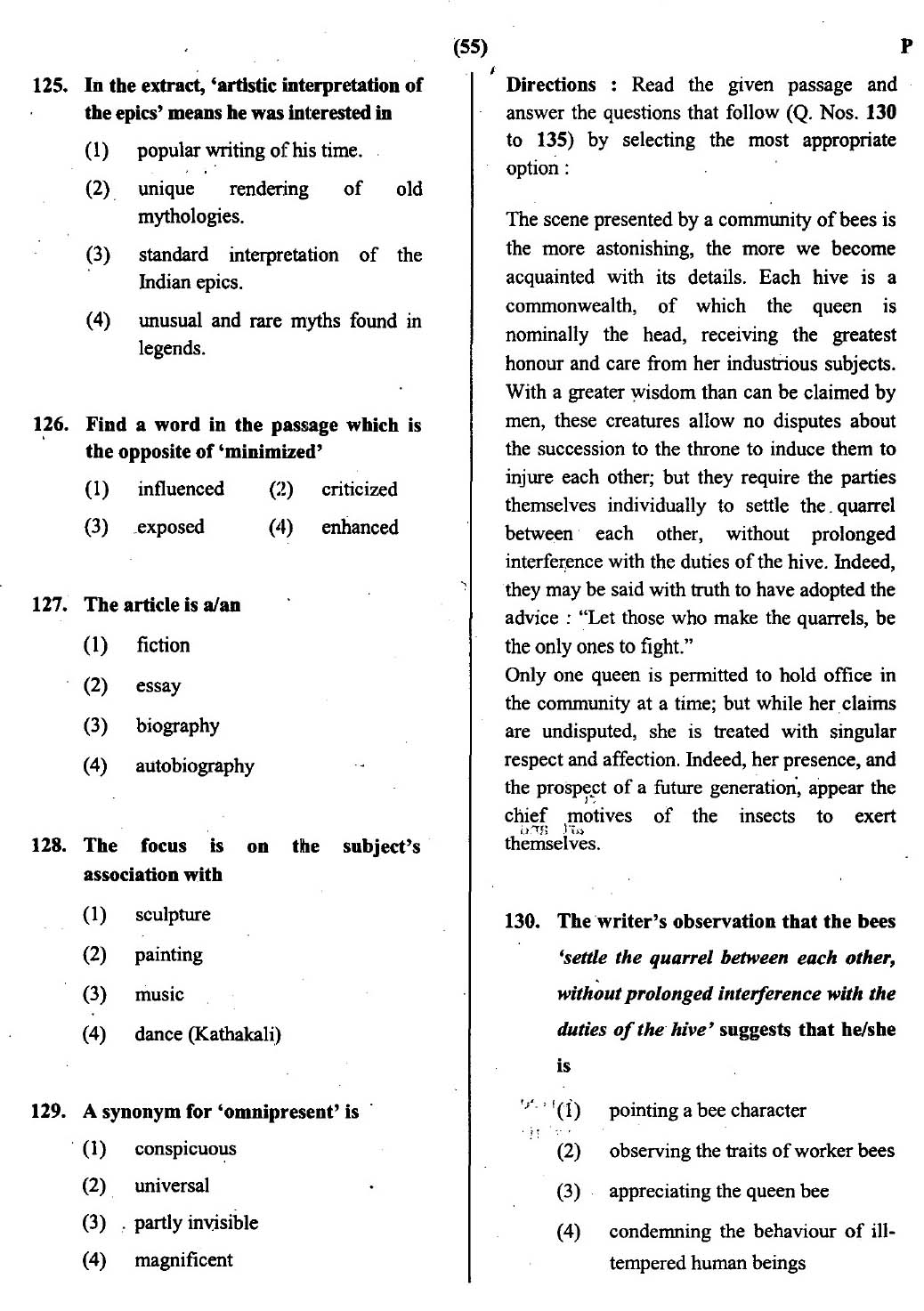 CTET July 2013 Paper 2 Part V Language II English 2