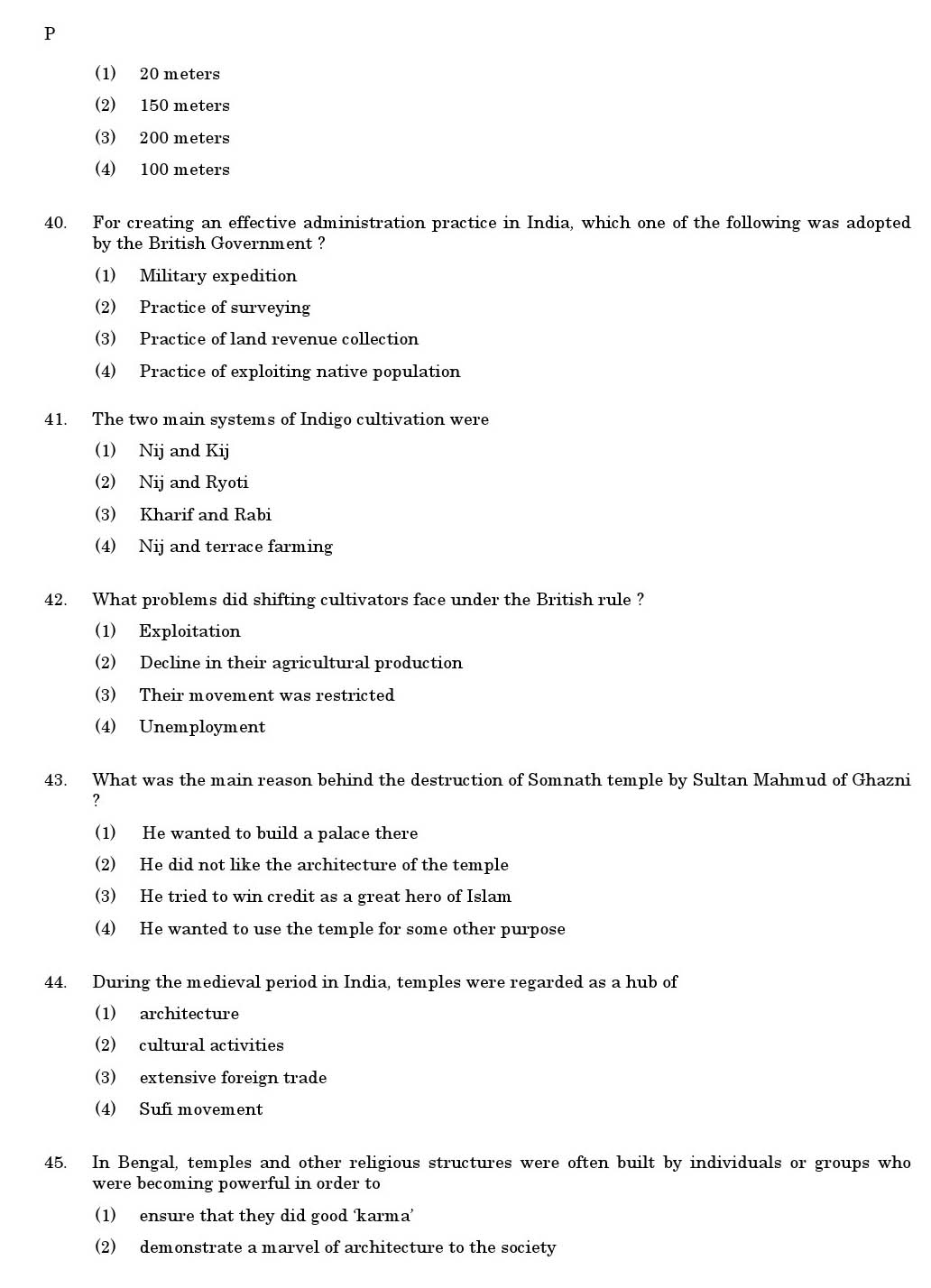 CTET June 2011 Paper 2 Part III Social Studies 3