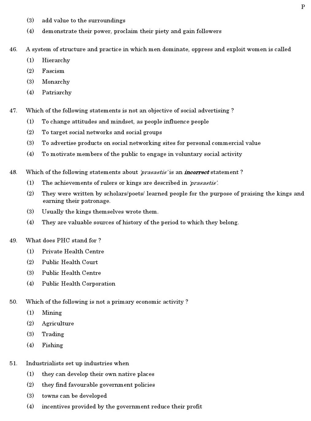 CTET June 2011 Paper 2 Part III Social Studies 4