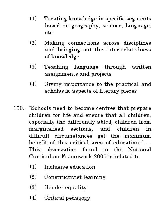 CTET June 2011 Paper 2 Part V Language II English 5