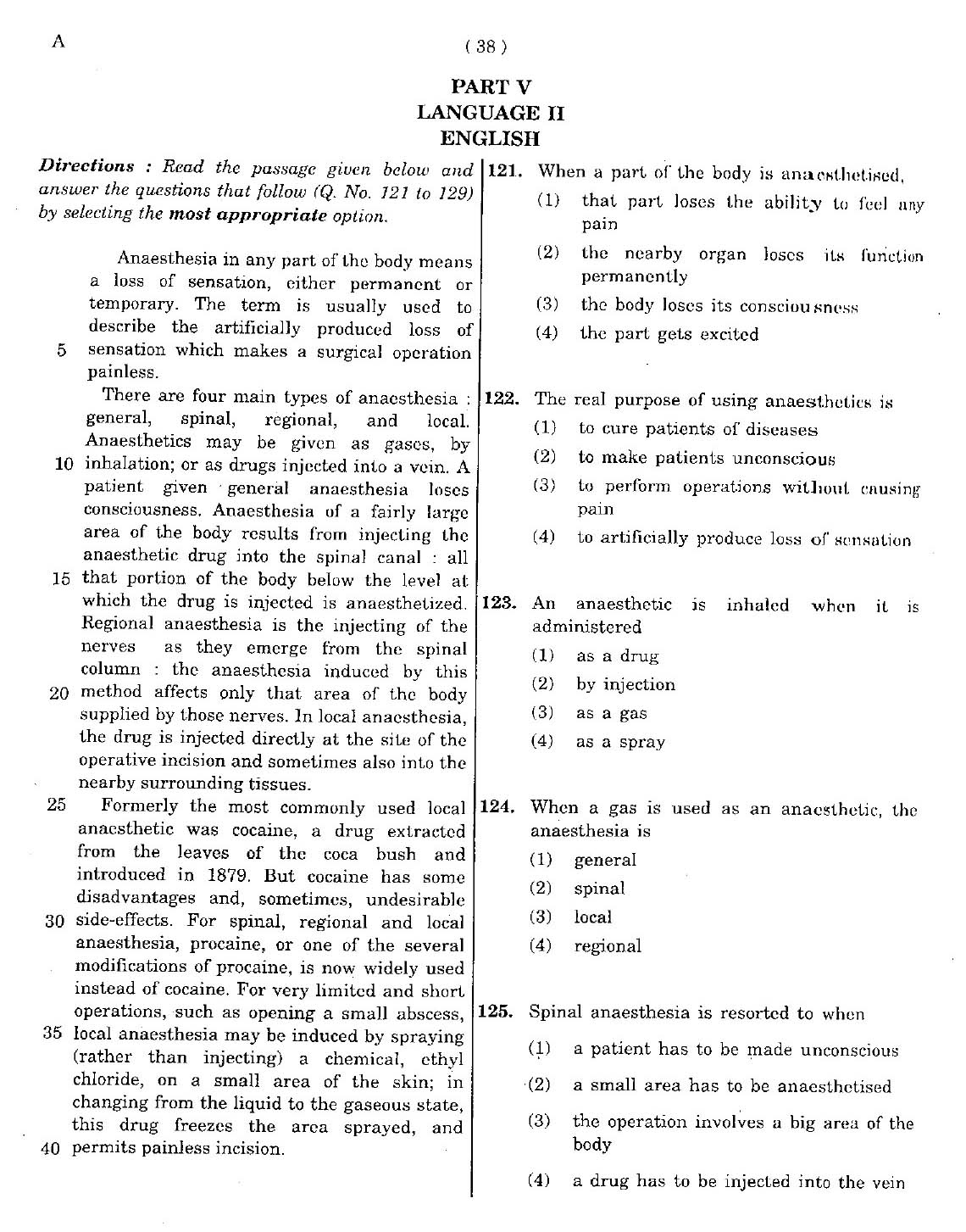 CTET May 2012 Paper 1 Part V Language II English 1