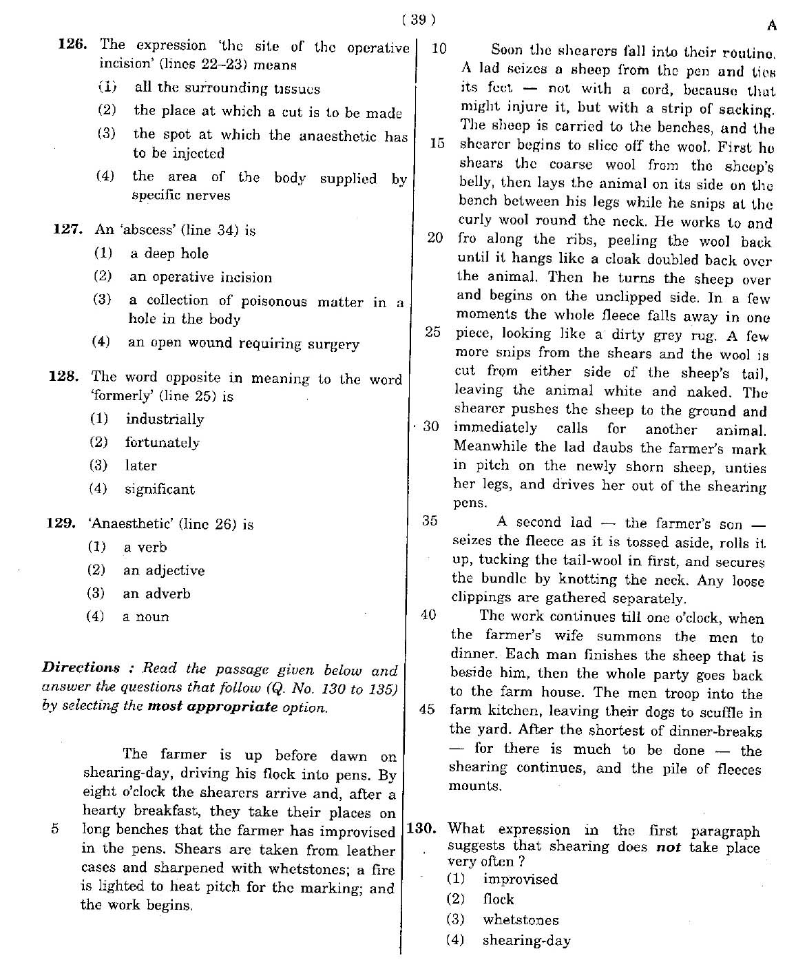 CTET May 2012 Paper 1 Part V Language II English 2