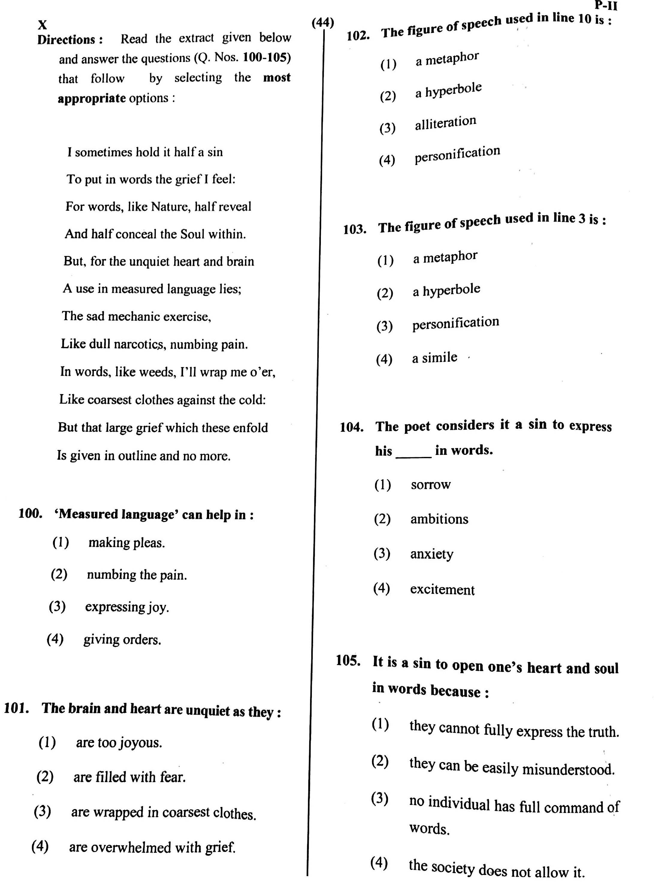 CTET May 2016 Paper 2 Part IV Language 1 English 3