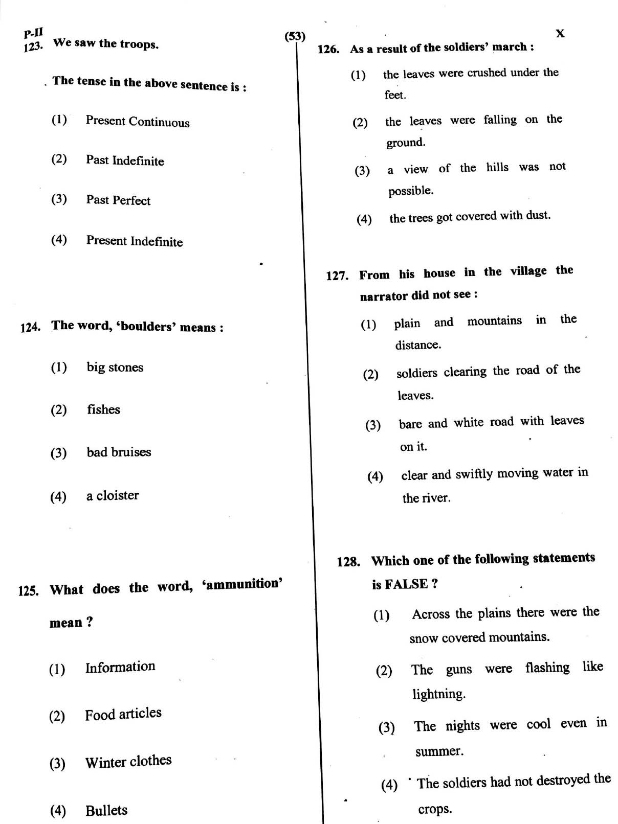 CTET May 2016 Paper 2 Part V Language II English 2