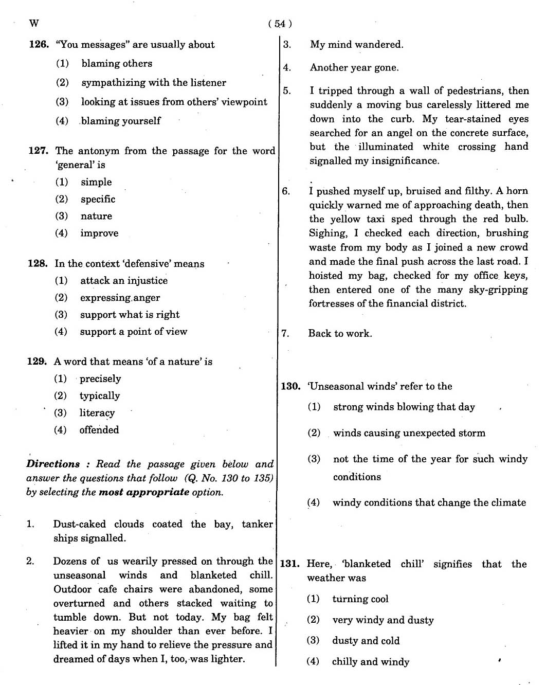 CTET November 2012 Paper 2 Part V Language II English 2