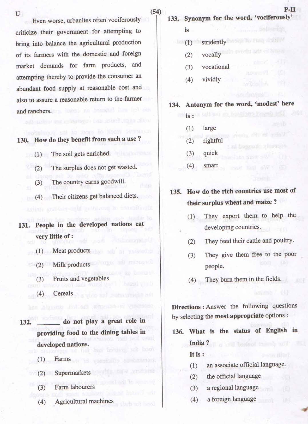 CTET September 2015 Paper 2 Part V Language II English 3