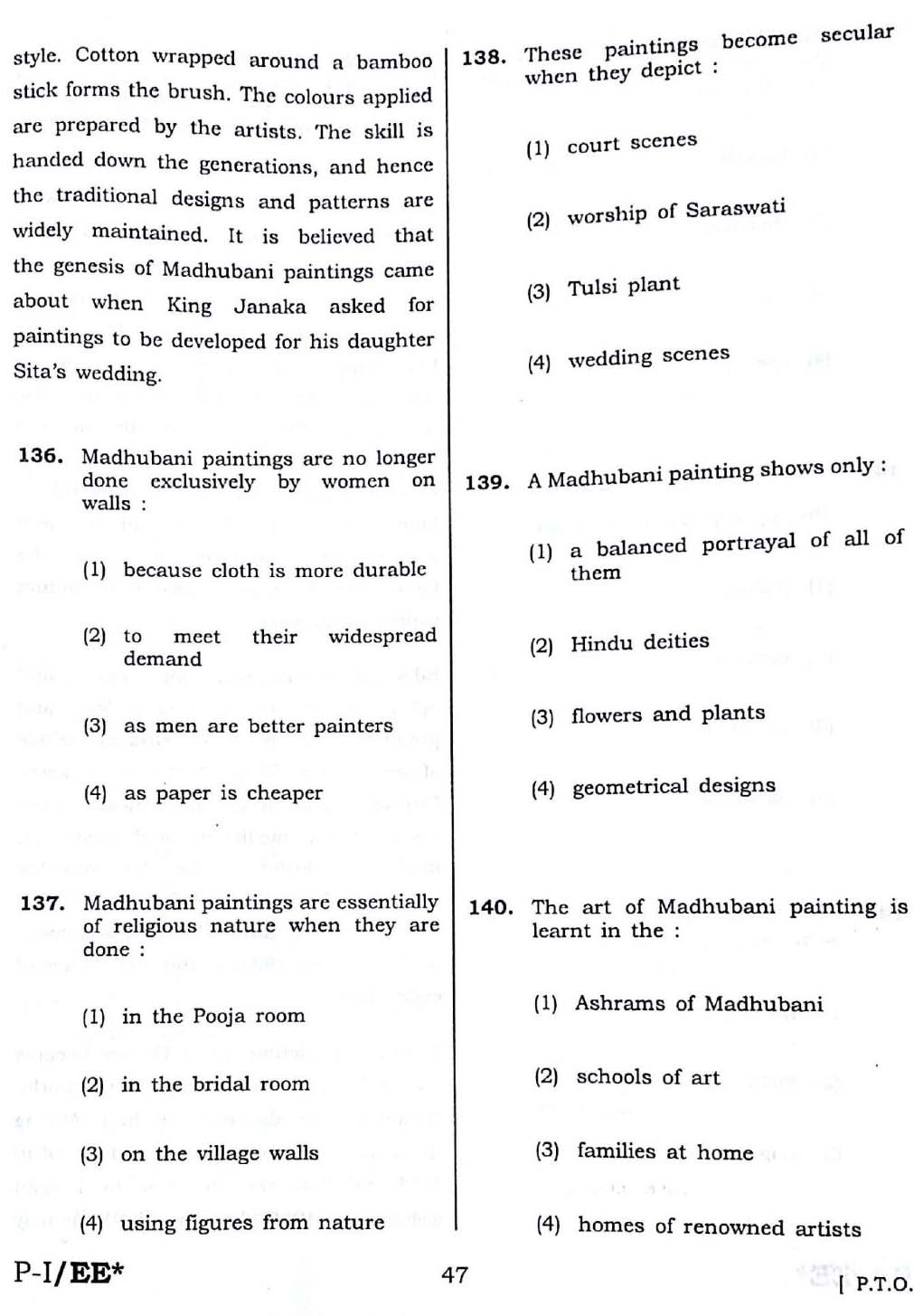 CTET September 2016 Paper 1 Part V Language II English 4