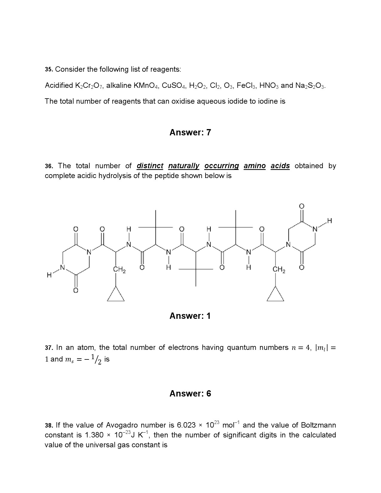JEE Advanced Exam Question Paper 2014 Paper 1 Chemistry 7