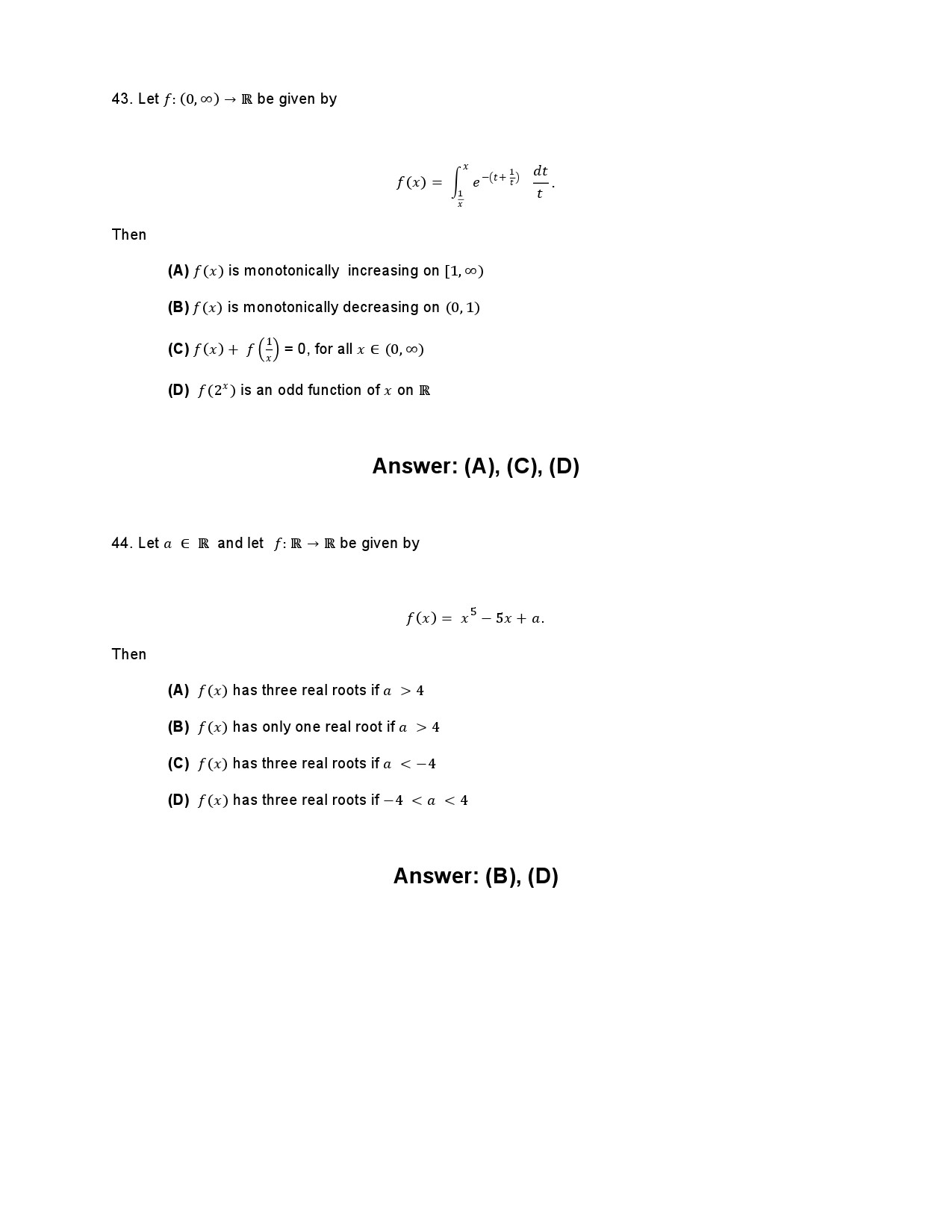 JEE Advanced Exam Question Paper 2014 Paper 1 Mathematics 2