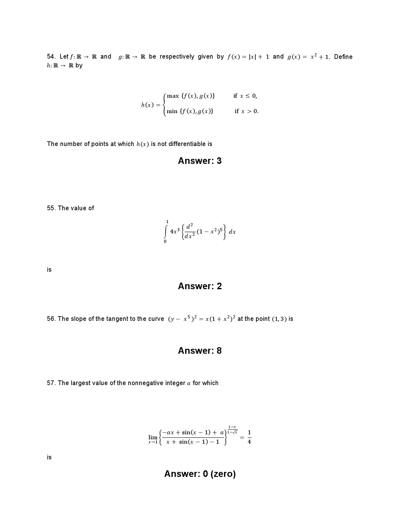 JEE Advanced Exam Question Paper 2014 Paper 1 Mathematics 6