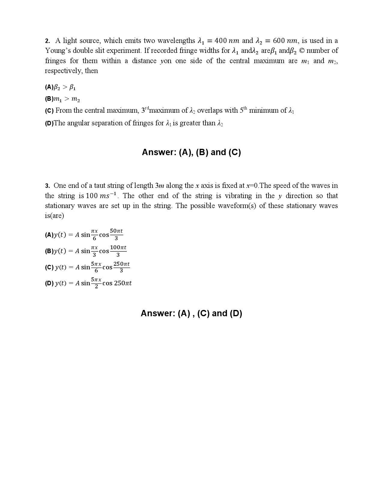 JEE Advanced Exam Question Paper 2014 Paper 1 Physics 2