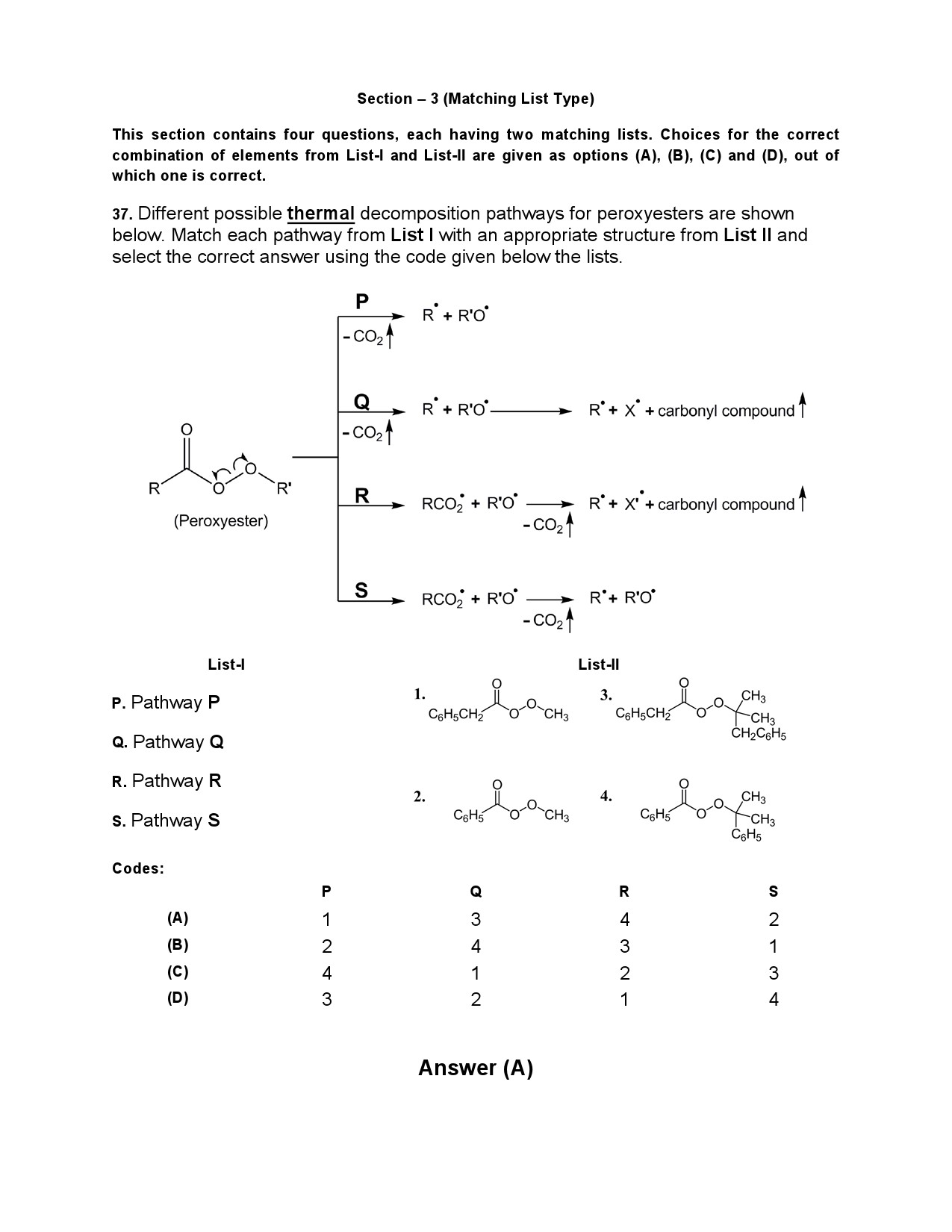 JEE Advanced Exam Question Paper 2014 Paper 2 Chemistry 13