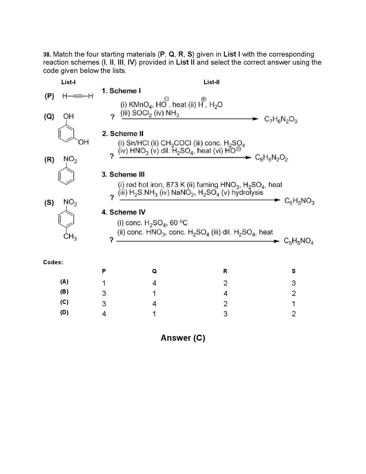 JEE Advanced Exam Question Paper 2014 Paper 2 Chemistry 14