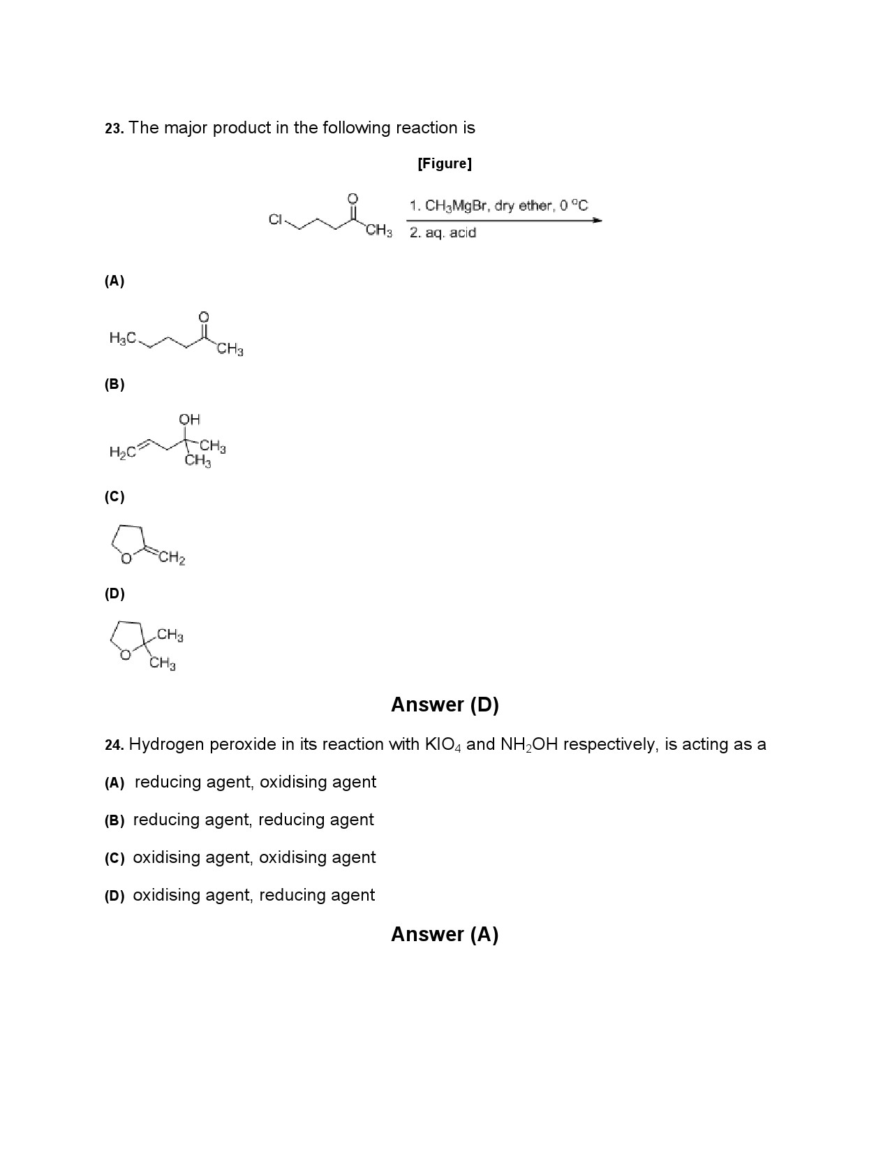 JEE Advanced Exam Question Paper 2014 Paper 2 Chemistry 3