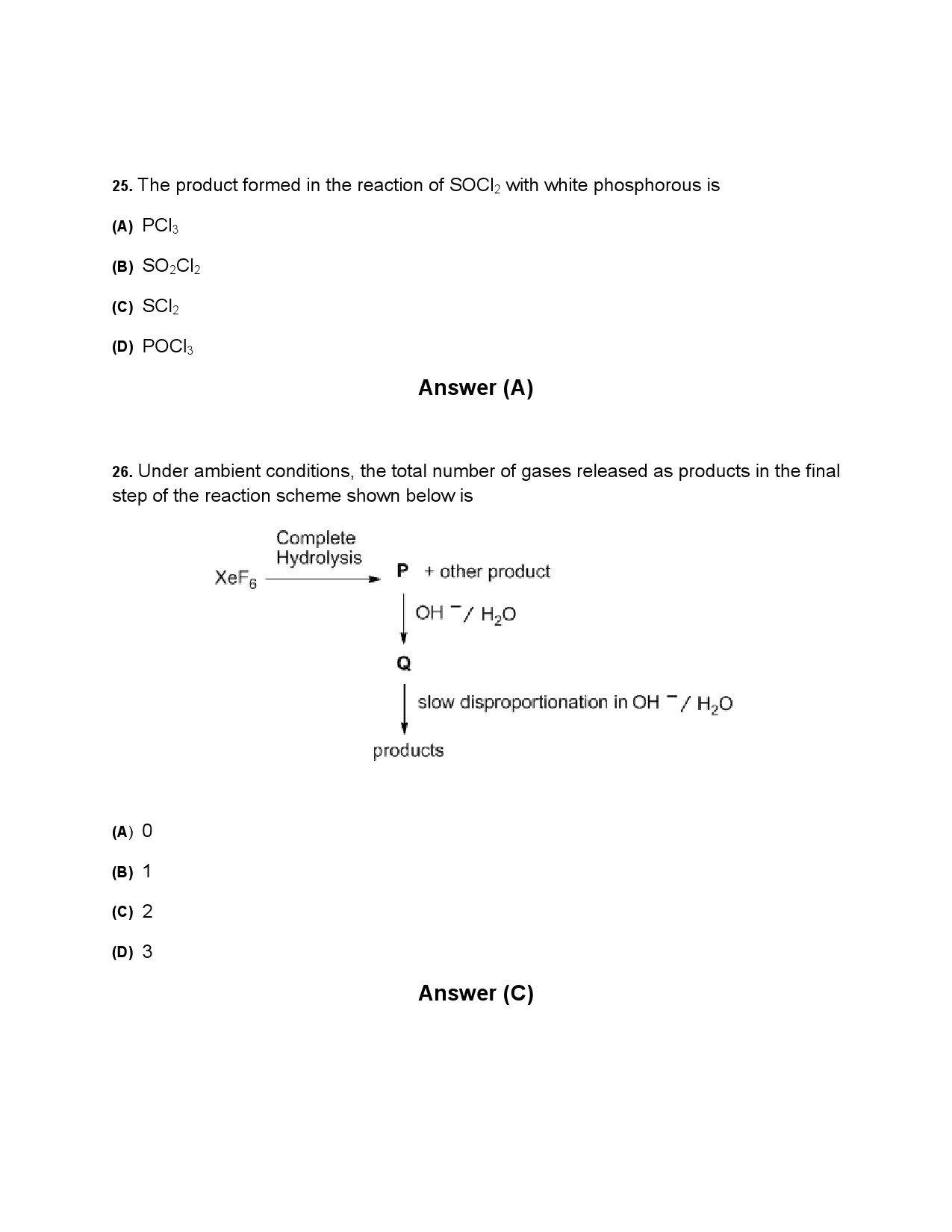 JEE Advanced Exam Question Paper 2014 Paper 2 Chemistry 4