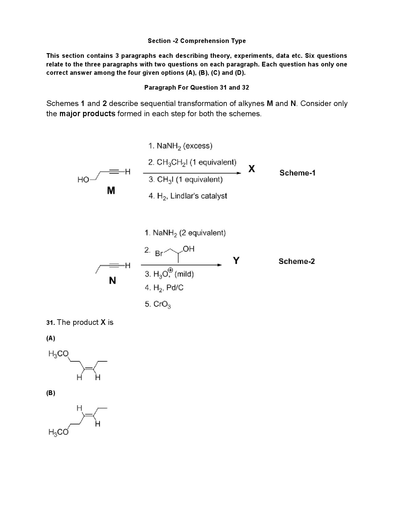 JEE Advanced Exam Question Paper 2014 Paper 2 Chemistry 7