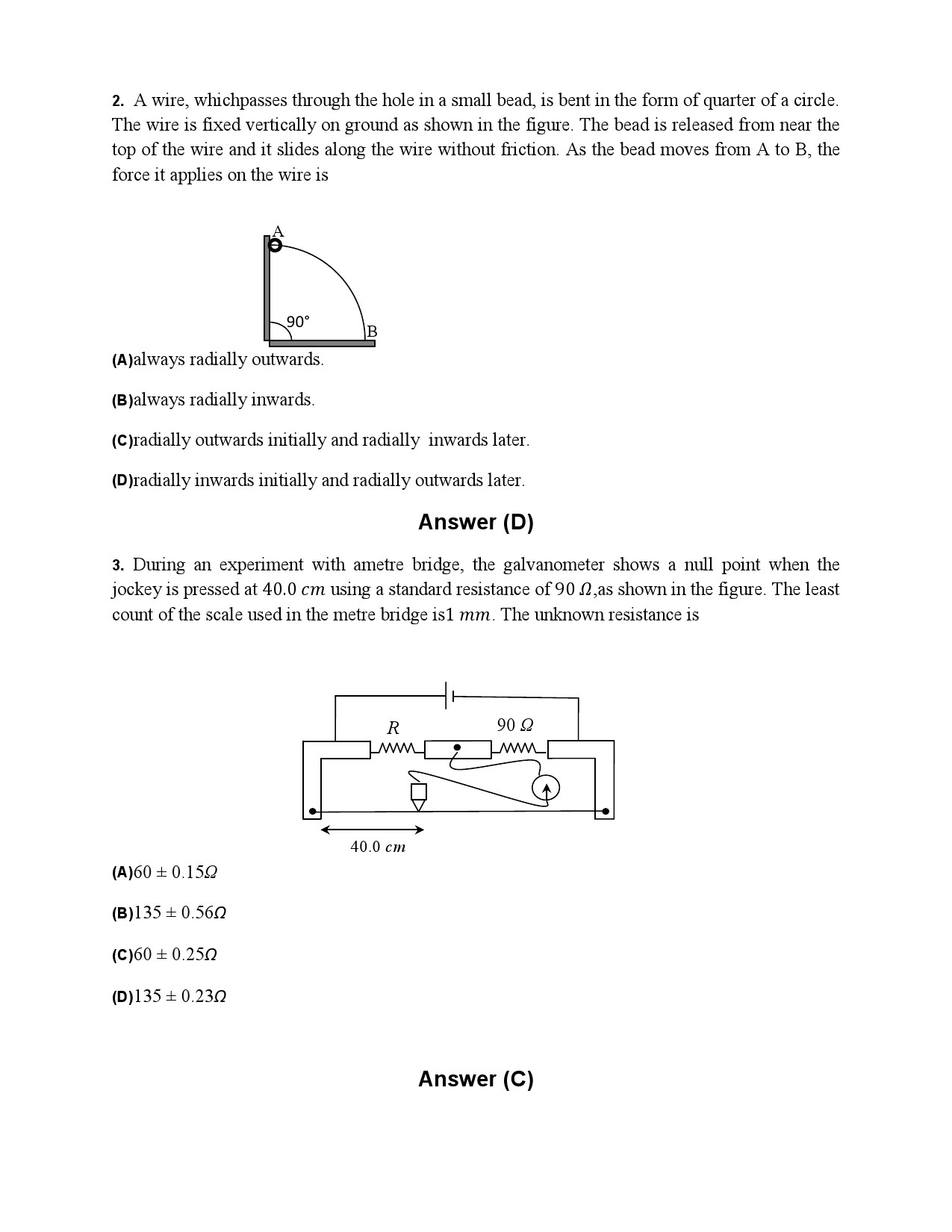 JEE Advanced Exam Question Paper 2014 Paper 2 Physics 2