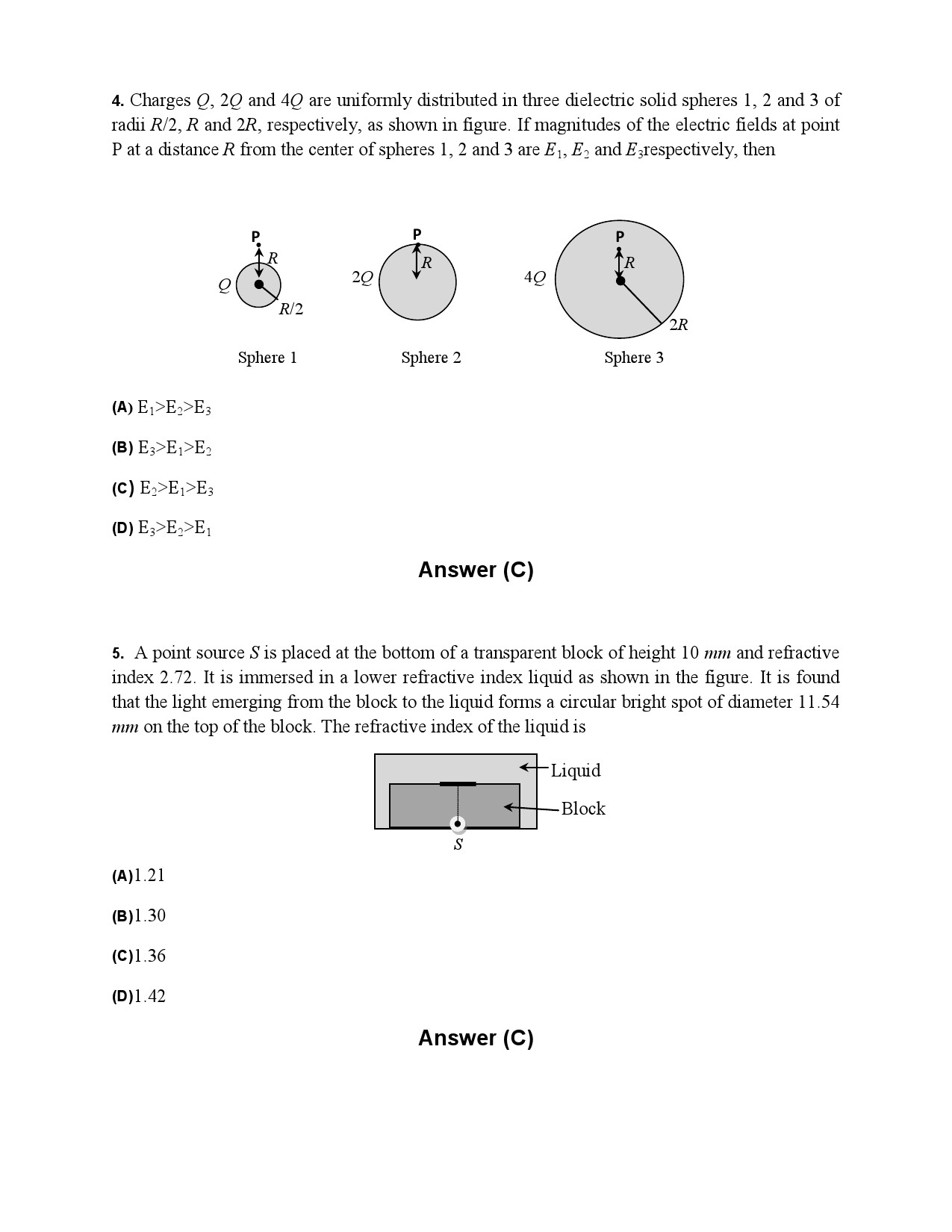JEE Advanced Exam Question Paper 2014 Paper 2 Physics 3