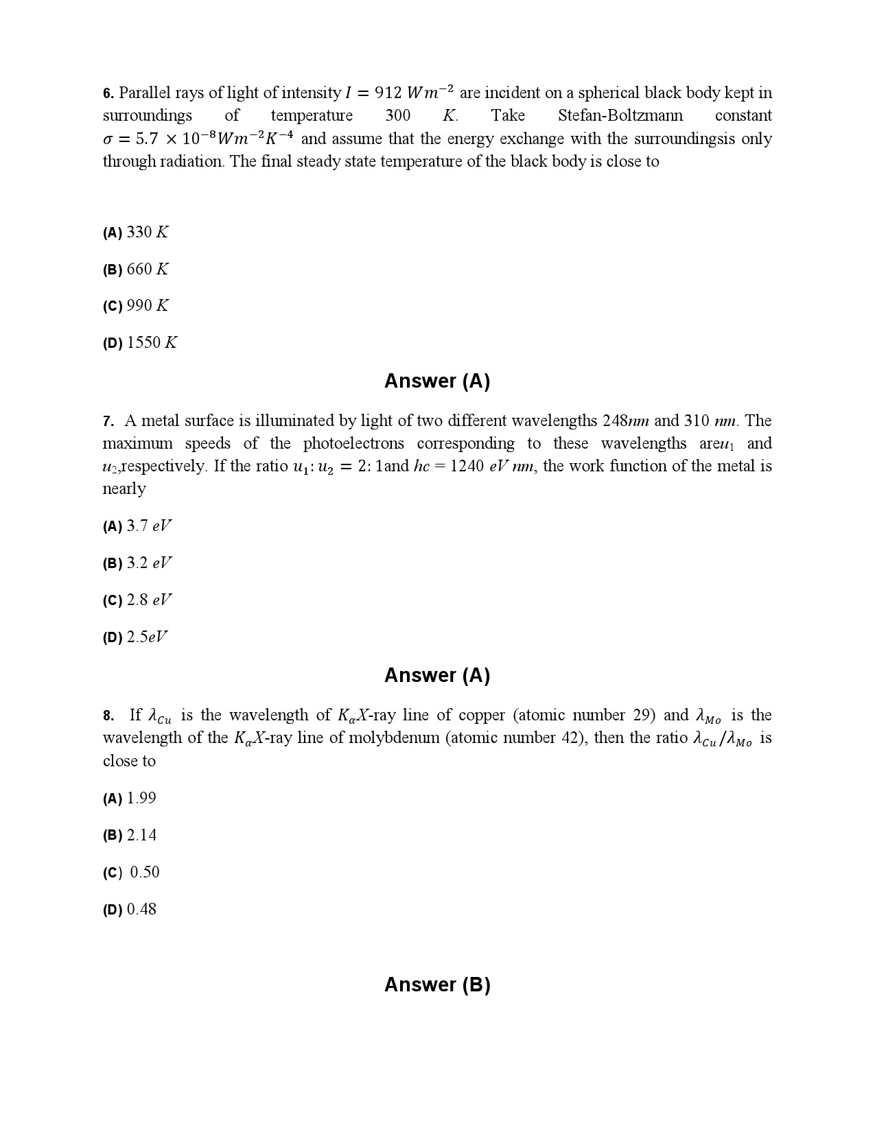 JEE Advanced Exam Question Paper 2014 Paper 2 Physics 4