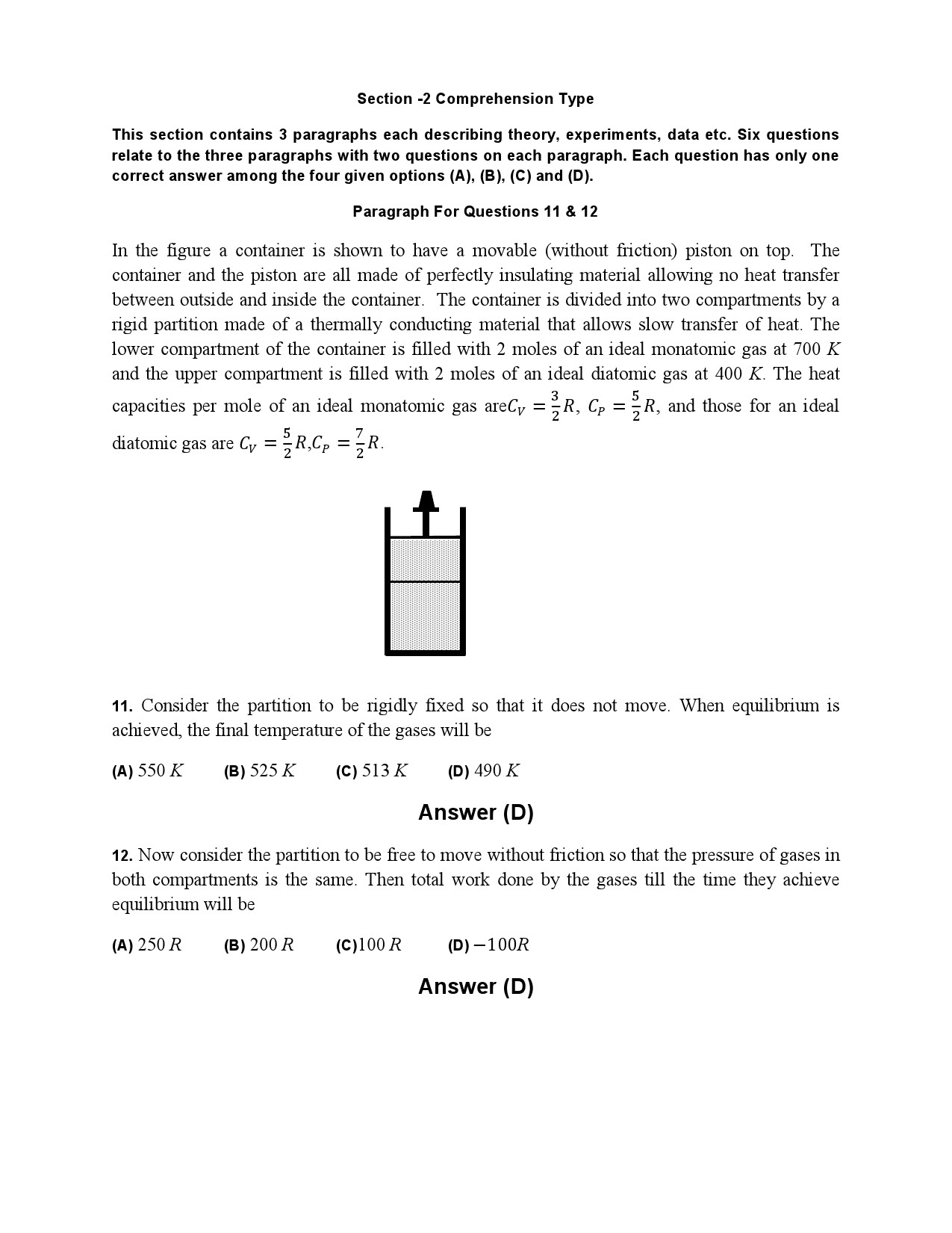 JEE Advanced Exam Question Paper 2014 Paper 2 Physics 6