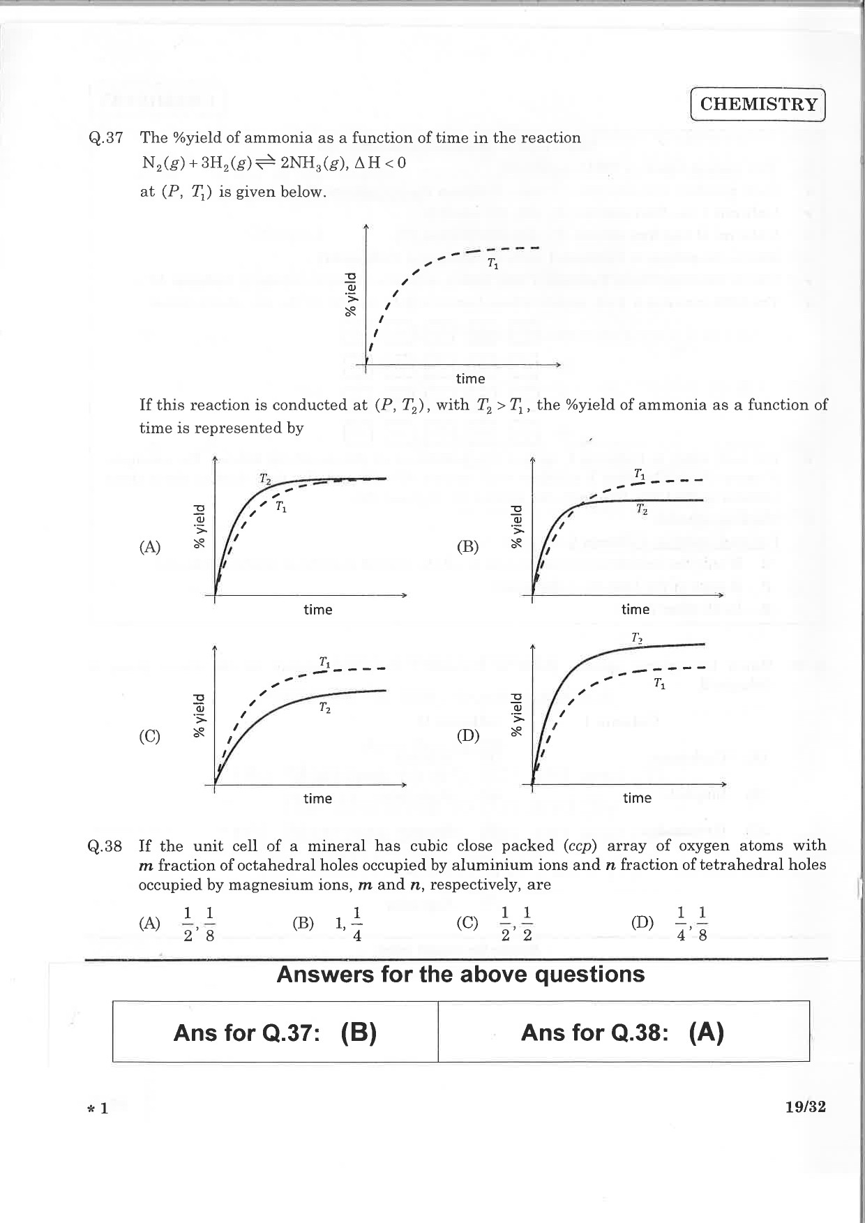 JEE Advanced Exam Question Paper 2015 Paper 1 Chemistry 6