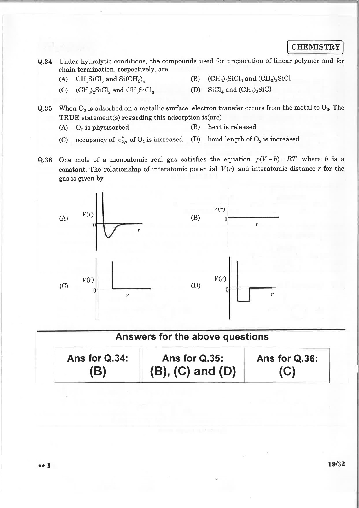 JEE Advanced Exam Question Paper 2015 Paper 2 Chemistry 5