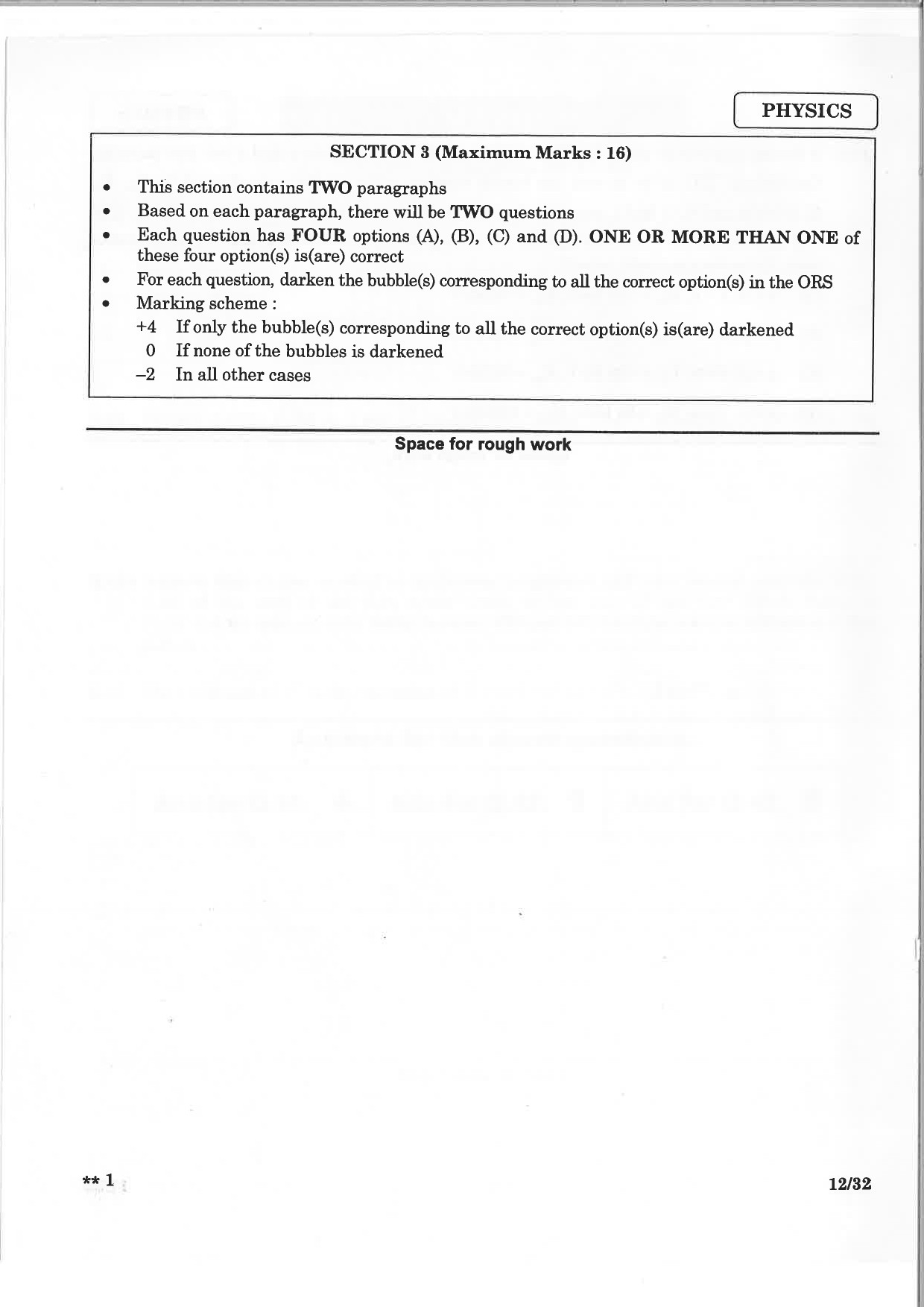 JEE Advanced Exam Question Paper 2015 Paper 2 Physics 10