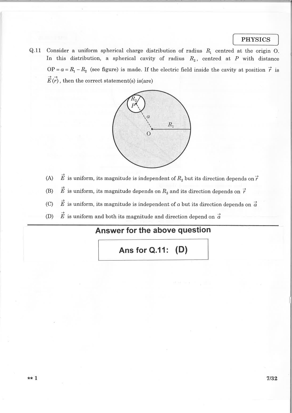 JEE Advanced Exam Question Paper 2015 Paper 2 Physics 5