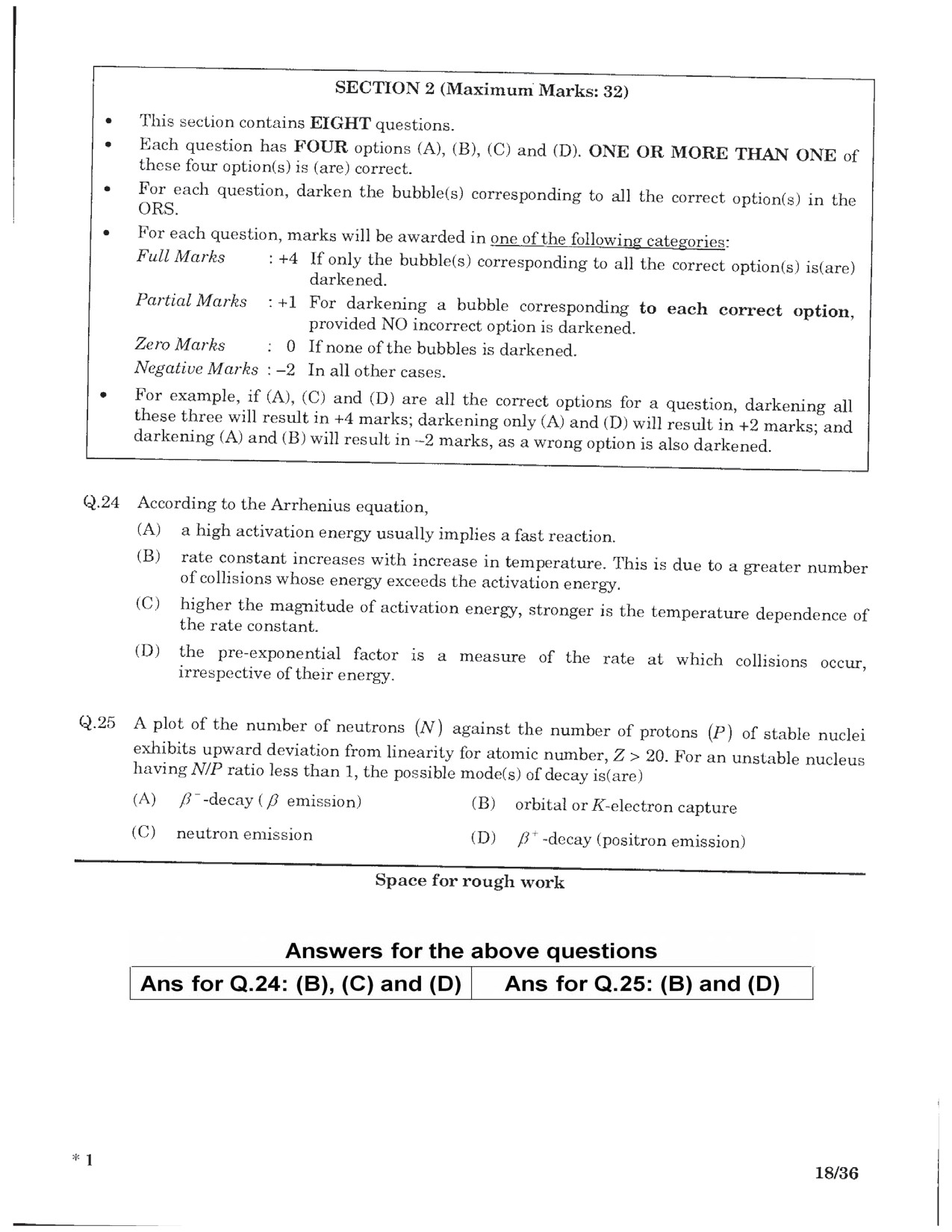 JEE Advanced Exam Question Paper 2016 Paper 1 Chemistry 3