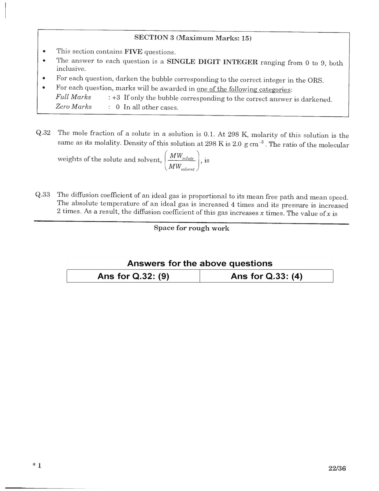 JEE Advanced Exam Question Paper 2016 Paper 1 Chemistry 7