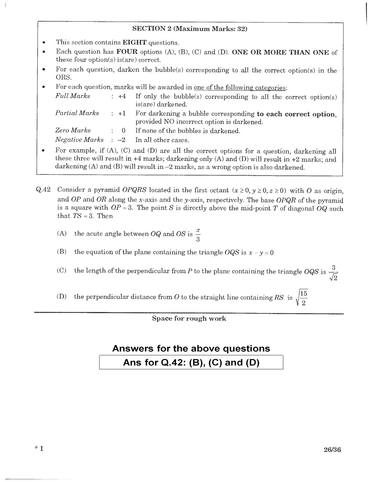 JEE Advanced Exam Question Paper 2016 Paper 1 Mathematics 3