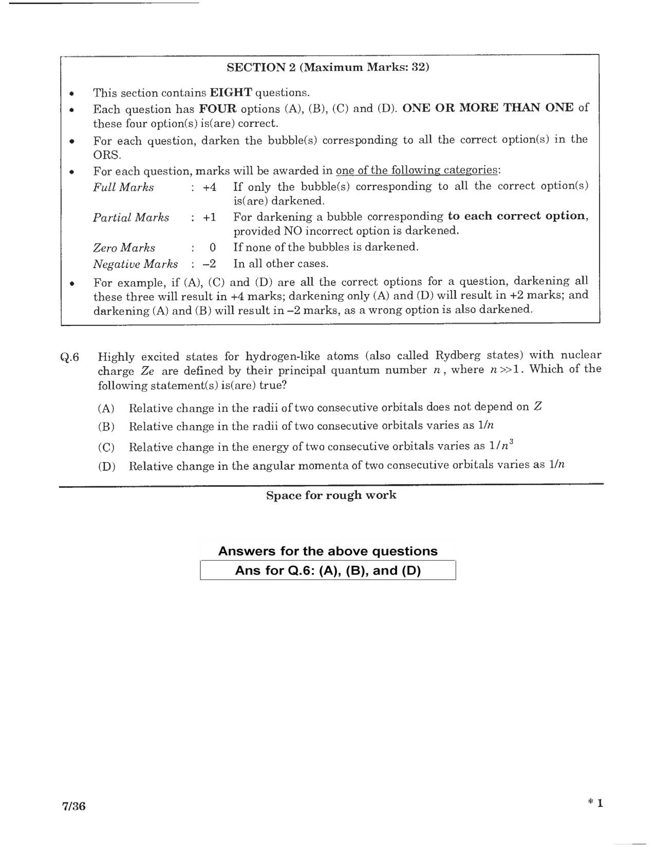 JEE Advanced Exam Question Paper 2016 Paper 1 Physics 5