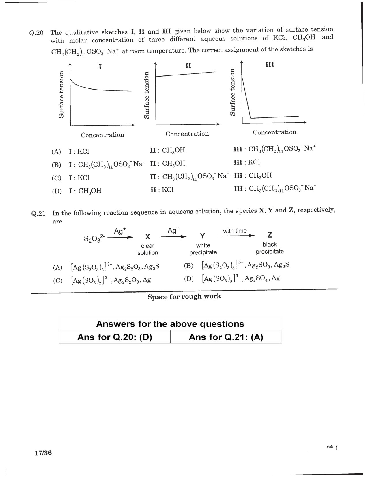 JEE Advanced Exam Question Paper 2016 Paper 2 Chemistry 2